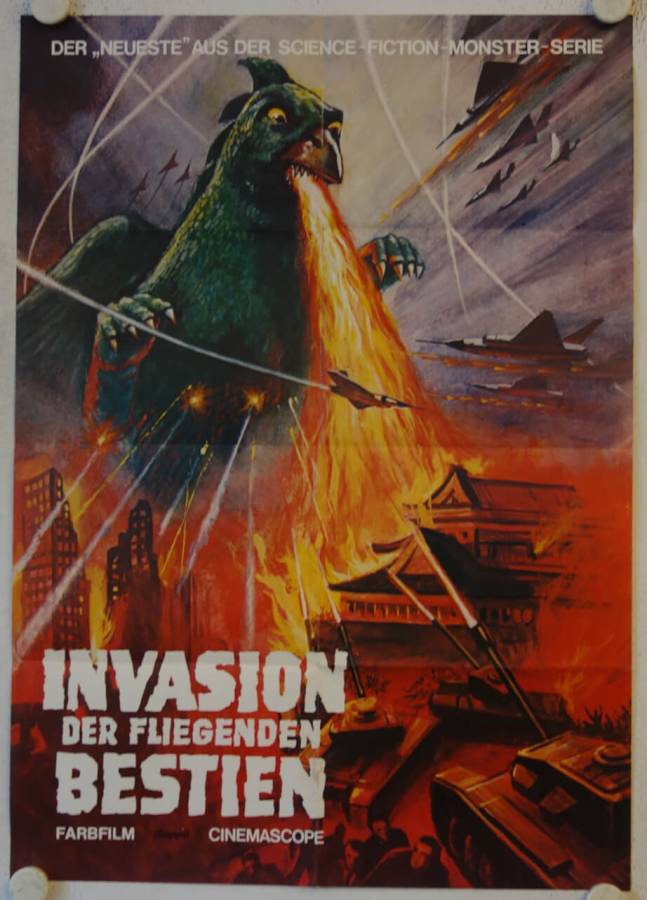 Gappa the Triphibian Monster re-release german movie poster
